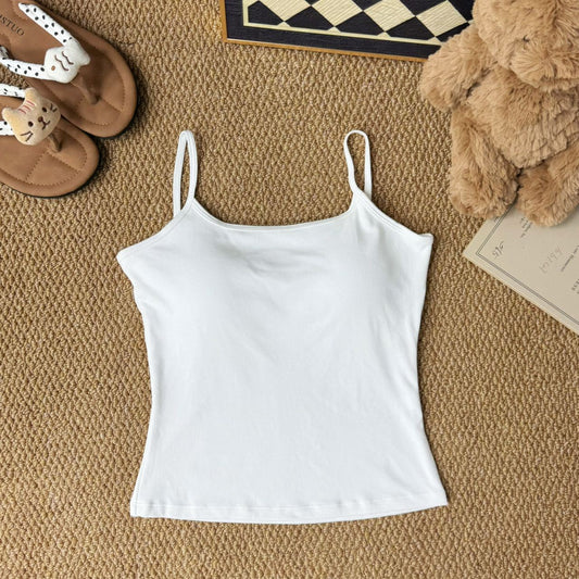 Gwen | Dames Cami Top met Ingebouwde Bh – Slim Fit & Medium Lengte | Comfortabel & Slankmakend