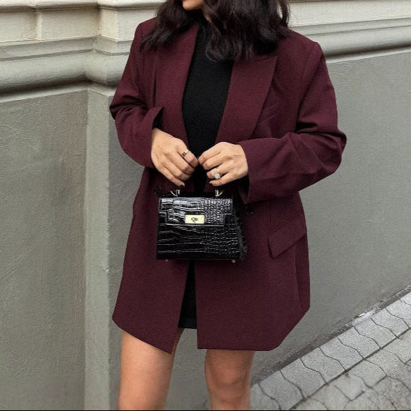 Jade | Dames Blazer – Minimalistisch Oversized Model met Schoudervulling | Herfst/Winter 2025