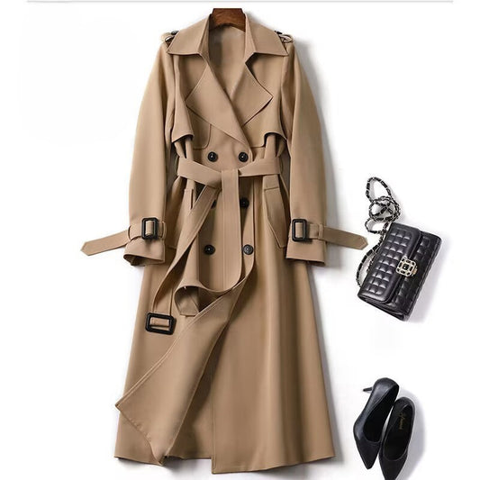Kally | Dames Trenchcoat – Middenlang, Britse Stijl & Chic Design