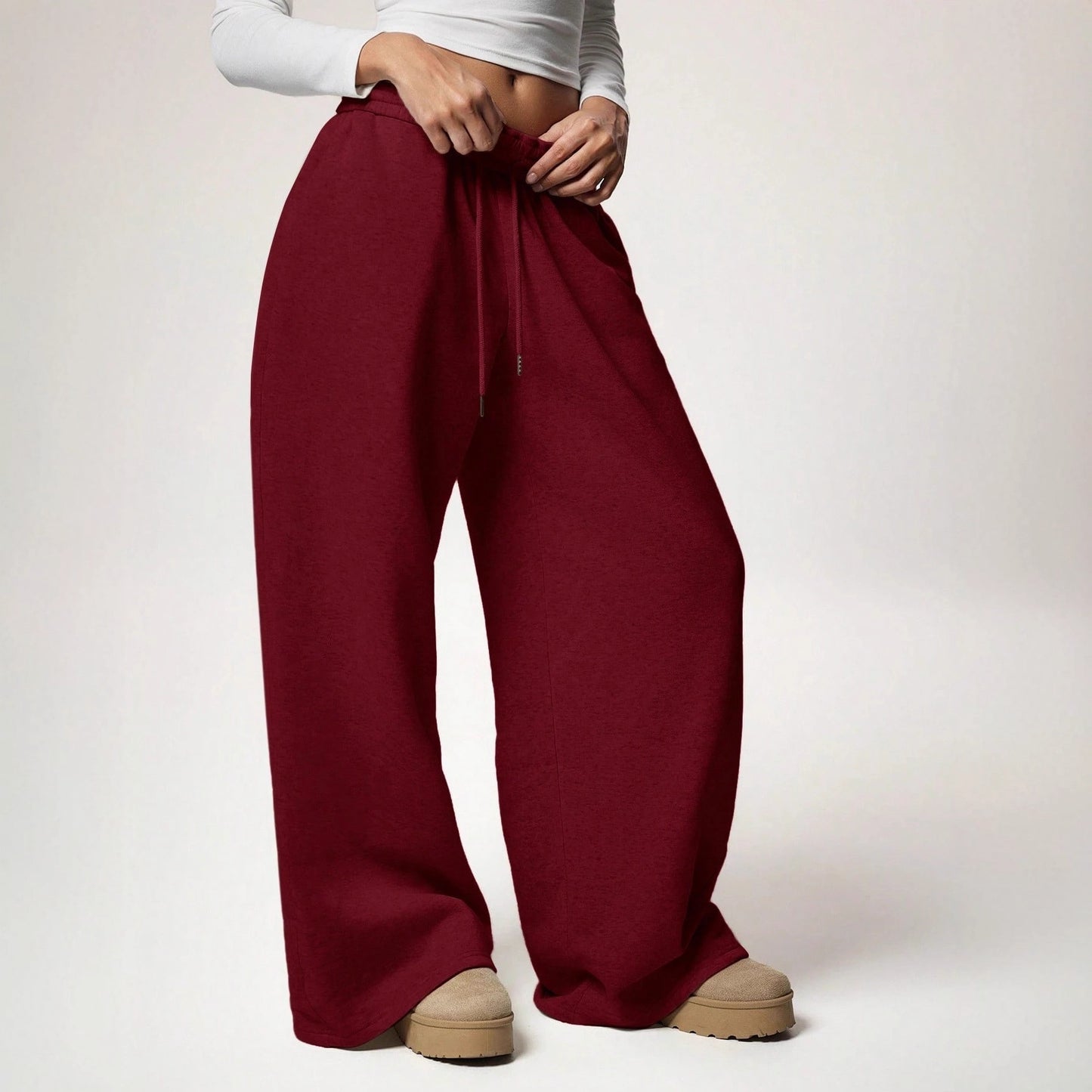 Kiana | Dames Joggingbroek – Gevoerd & Elastisch Model met Wijde Pijpen | Casual Sportieve Stijl | Herfst/Winter 2025