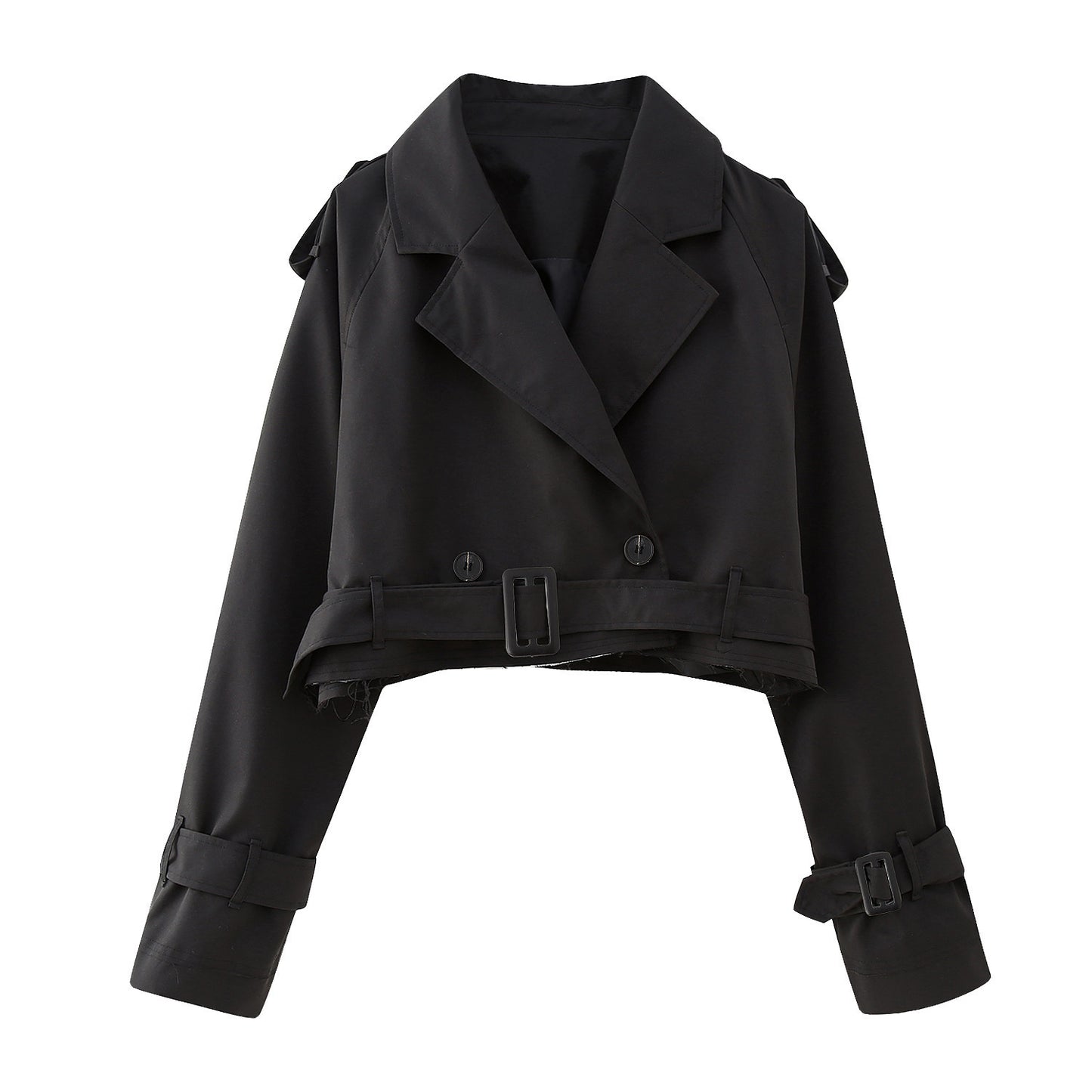 Lisanne | Dames Trenchcoat – Kort Model met Ceintuur | Europees/Amerikaanse Stijl | Voorjaar/Herfst