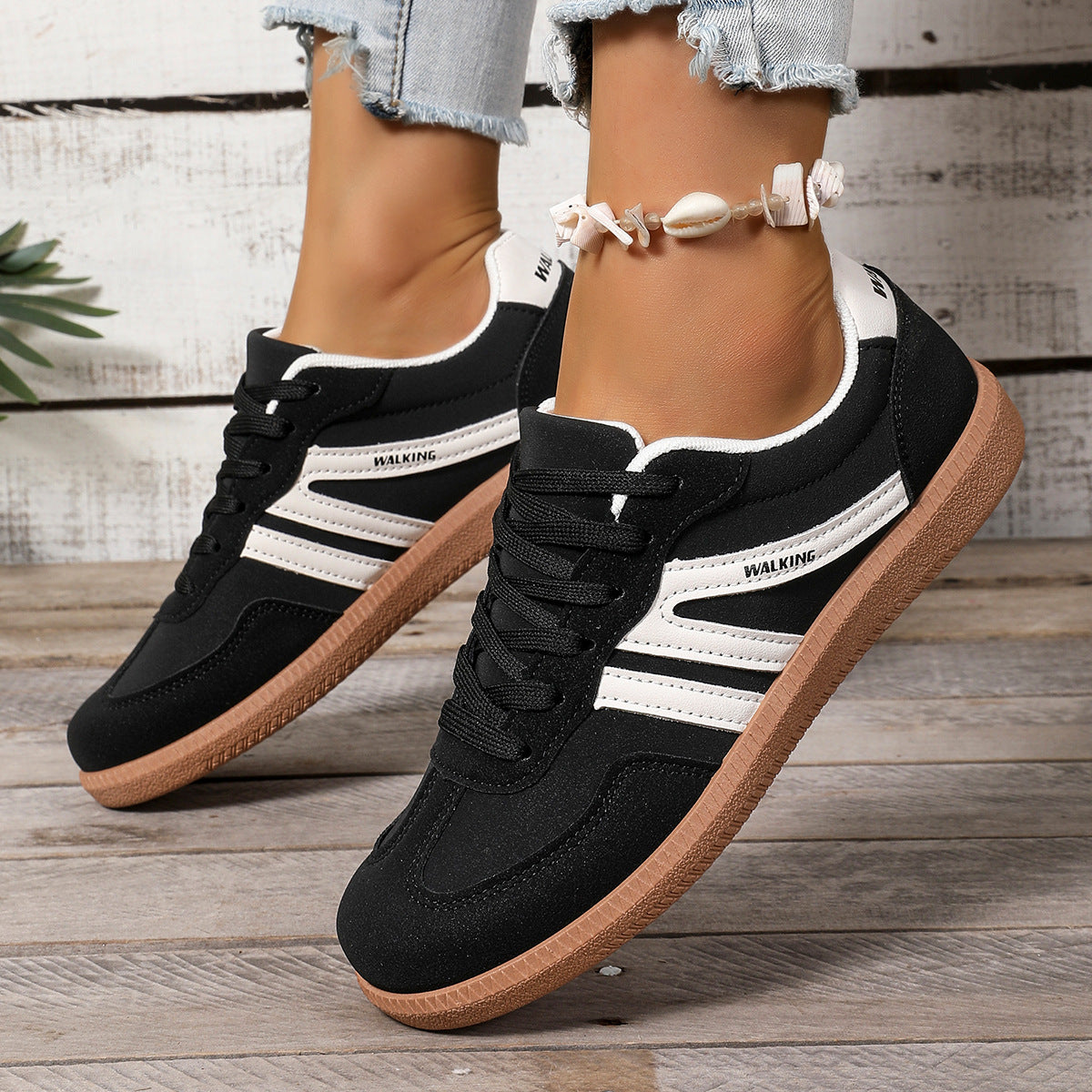 Lotte | Dames Sneakers – Retro Duitse Trainer | Zachte Zool & Lichtgewicht Comfort | Europees/Amerikaanse Stijl