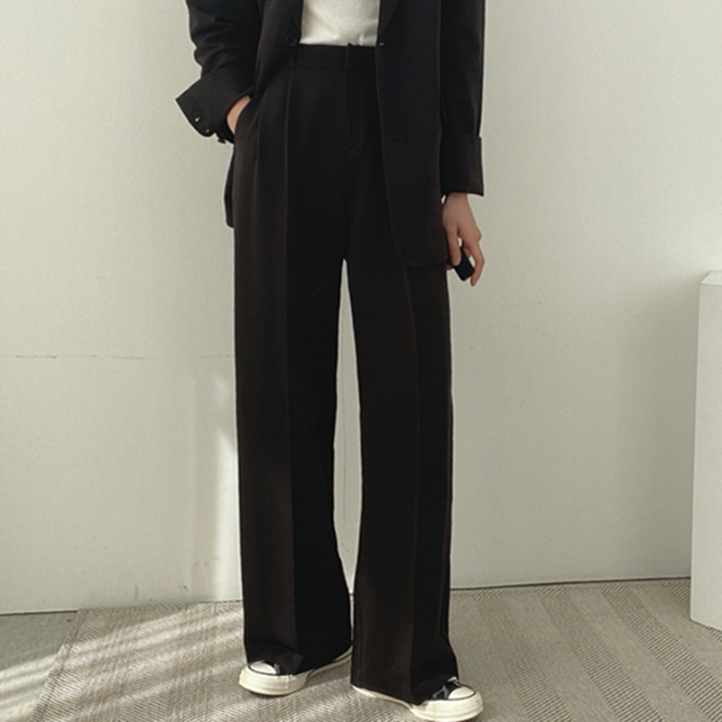 Sky | Dames Blazer Set – Bruin, Casual Chic & Getailleerd Design