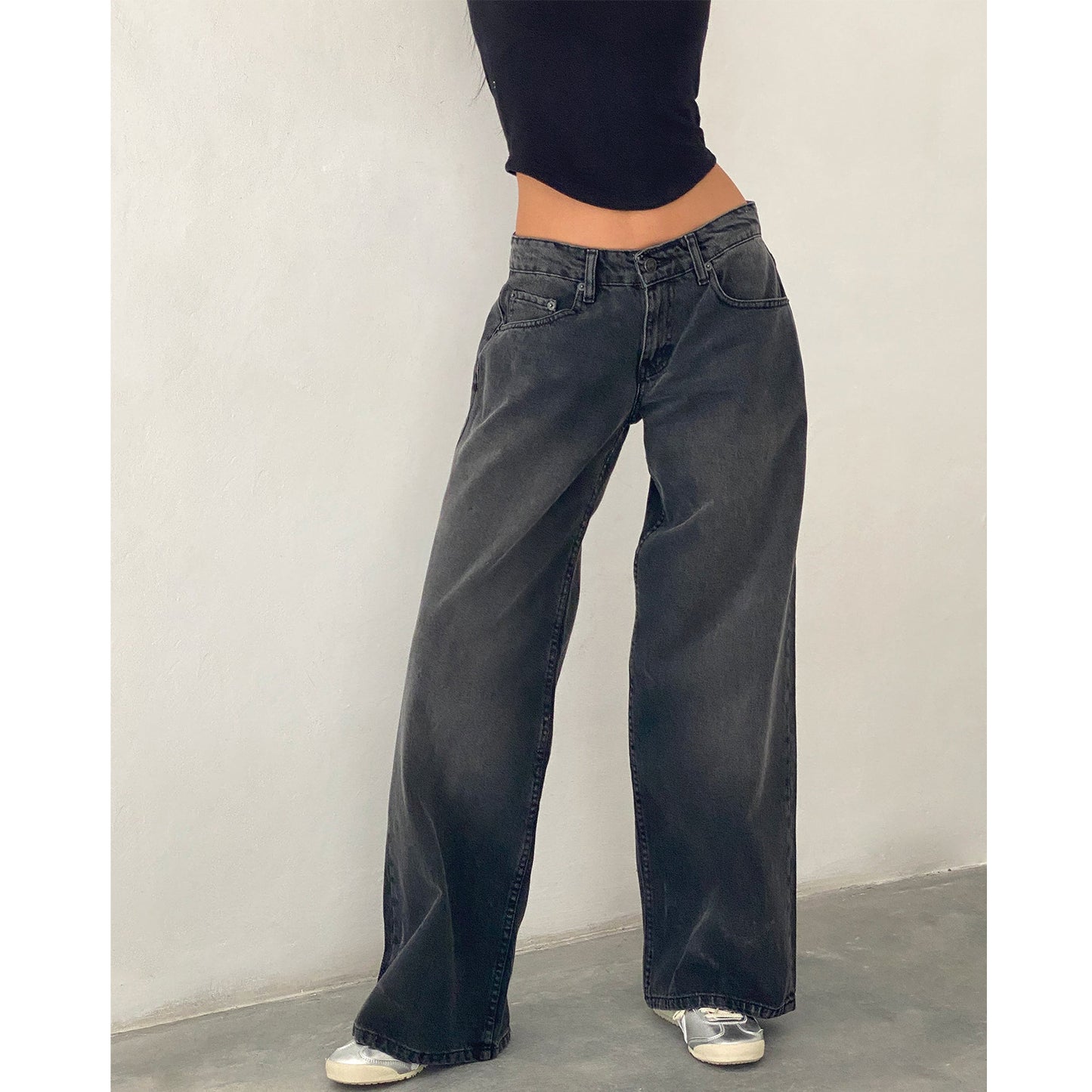 Sonja | Dames Jeans – Amerikaans Vintage Model met Lage Taille | Rechte Wijde Pijpen & Washed Look | Herfst 2025