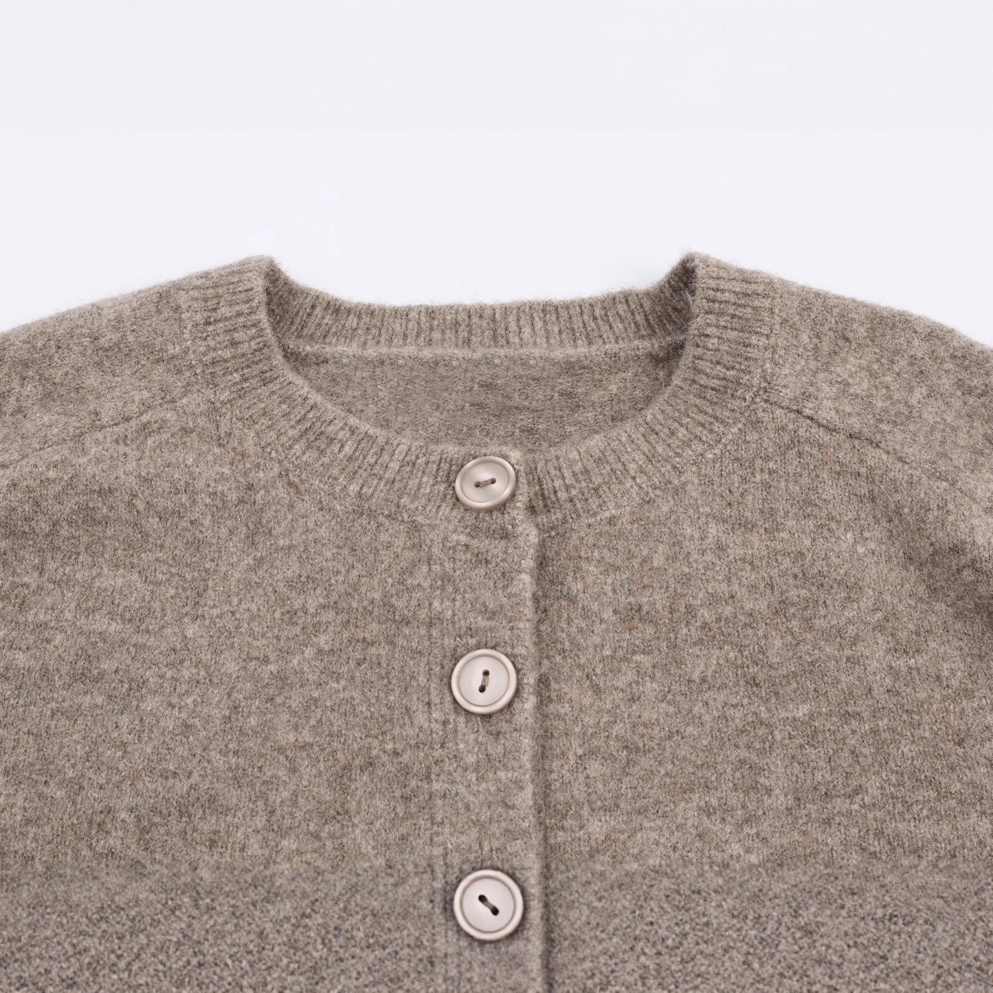 Zahide | Dames Cardigan – Europees/Amerikaanse Stijl, Ronde Hals & Knoopsluiting | Trend