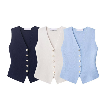 Lala | Dames Top – Mouwloos Veststijl