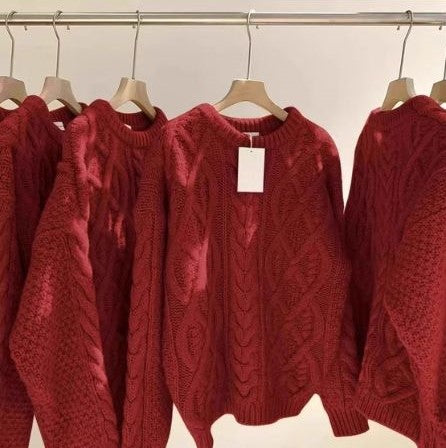 Kate | Dames Gebreide Trui – Off-White Kabelpatroon, Losvallend & Warm