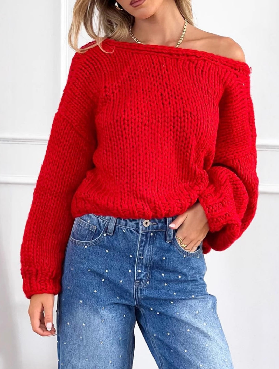 ￼Nancy | Grofgebreid Kort Vest met Strik – 2-Zijdig Draagbaar, Trendy Cardigan