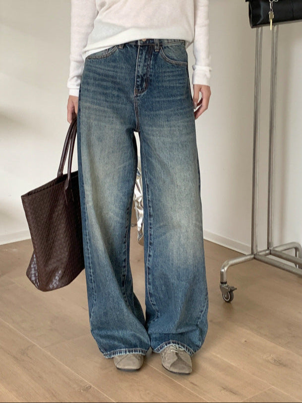 Ilana | Dames Jeans – Amerikaanse High Street Style, Rechte Wijde Pijp & Vintage Wassing