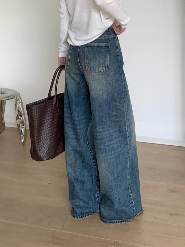 Ilana | Dames Jeans – Amerikaanse High Street Style, Rechte Wijde Pijp & Vintage Wassing