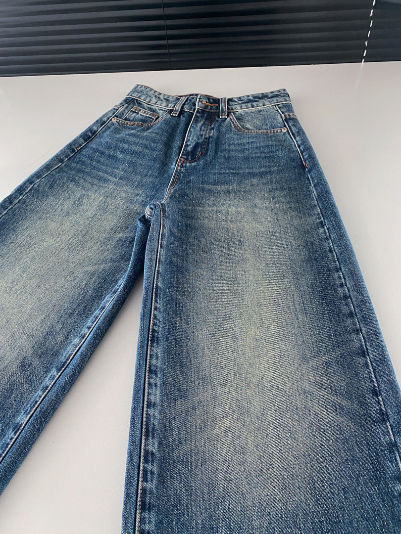 Ilana | Dames Jeans – Amerikaanse High Street Style, Rechte Wijde Pijp & Vintage Wassing