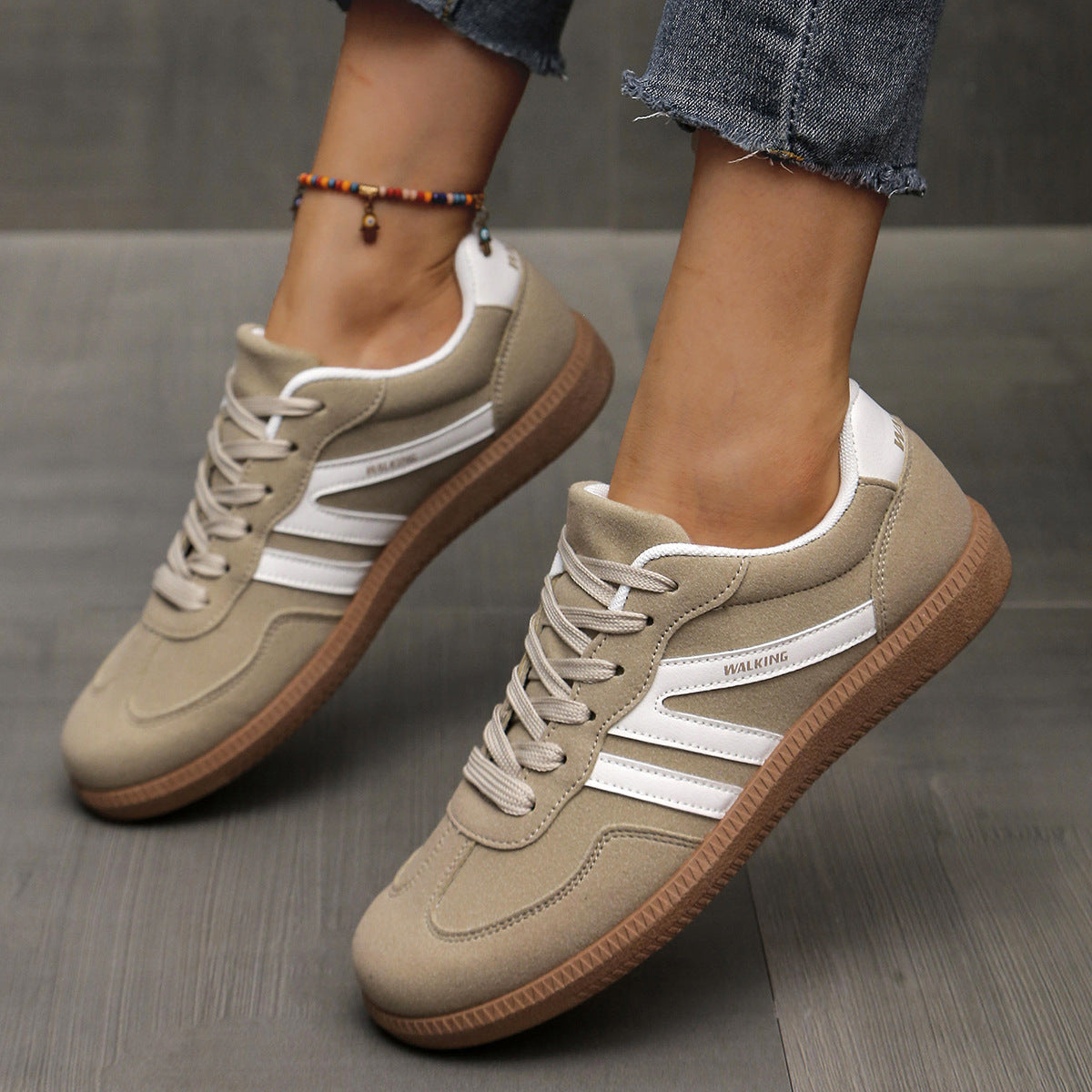 Lotte | Dames Sneakers – Retro Duitse Trainer | Zachte Zool & Lichtgewicht Comfort | Europees/Amerikaanse Stijl