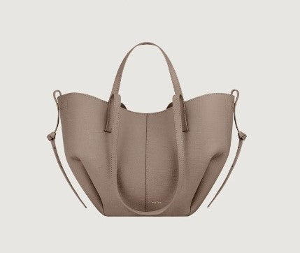Polly | Polene Cyme Tote Bag – Leren Handtas met Vleugeldetail, Grote Capaciteit