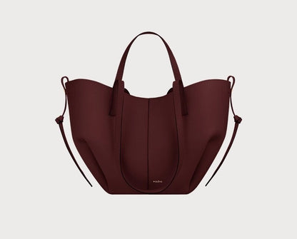 Polly | Polene Cyme Tote Bag – Leren Handtas met Vleugeldetail, Grote Capaciteit